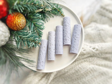 Christmas Print Texture Roller • Polymer Clay Roller